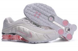 Women’s Nike Shox R4 Shoes White/Light Pink/Brilliant Silver 83F2N2,Shox,Jordans For Sale, ...