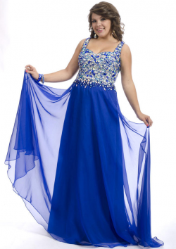 US$158.99 2015 Open Back Crystals Straps Chiffon Floor Length Blue Sleeveless