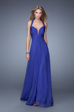 US$157.99 2015 Straps Blue Criss Cross Floor Length Sleeveless Chiffon Ruched Red