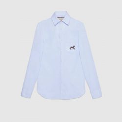 Cotton shirt with horse fil coupé – Gucci Gifts for Men
