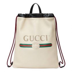Gucci Print leather drawstring backpack – Gucci Men’s Backpacks