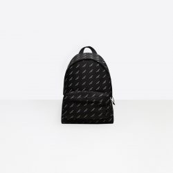 ‎Men‎’s ‎BLACK / WHITE ‎ ‎Explorer Backpack Logos ‎ | Balenciaga