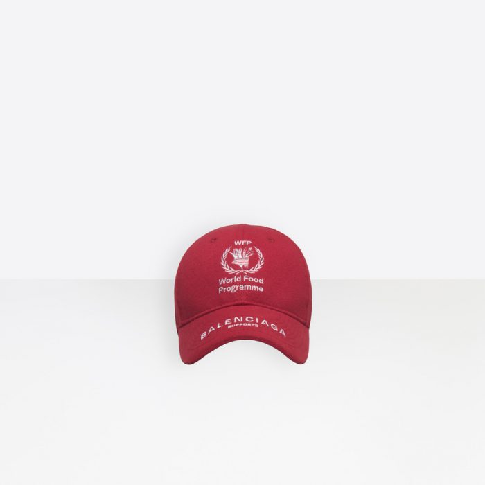 ‎Men‎’s ‎RED / WHITE ‎ ‎World Food Programme Cap ‎ | Balenciaga