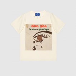 Oversize Gucci Elton John T-shirt – Gucci Men’s T-shirts & Polos