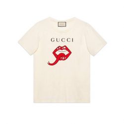 Oversize t-shirt with mouth – Gucci Men’s T-shirts