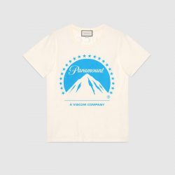 Oversize T-shirt with Paramount logo – Gucci Men’s T-shirts