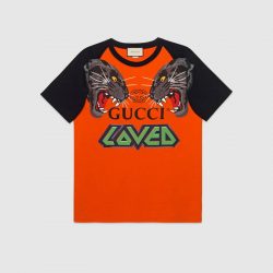 Oversize t-shirt with tigers – Gucci Gifts for Men