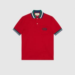 Polo with Gucci patch – Gucci Men’s T-shirts & Polos