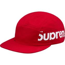 Supreme Side Panel Camp Cap- Red – Streetwear Official