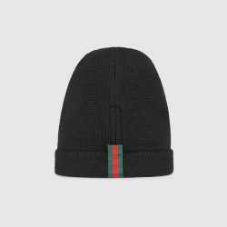 Wool hat with Web – Gucci Men’s Hats & Gloves