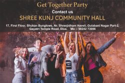 Community hall for Get Together Party.