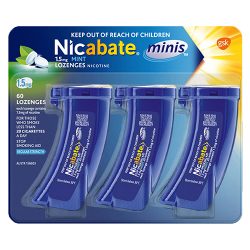 Nicabate Mini Lozenges 1. 5mg – 60 Pack | DDS