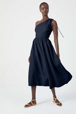 Asymmetric Cutout Dress | Midi Dresses