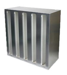 V-bank box type HEPA filters