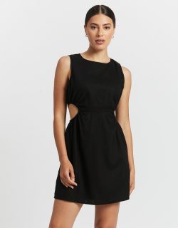 Hayden Woven Cut-Out Mini Dress by Cotton On