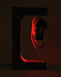 Sneaker Basel Paisley Magnetic Levitation Display Adjustable Light Black