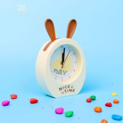 Pastel Bunny Alarm Clock