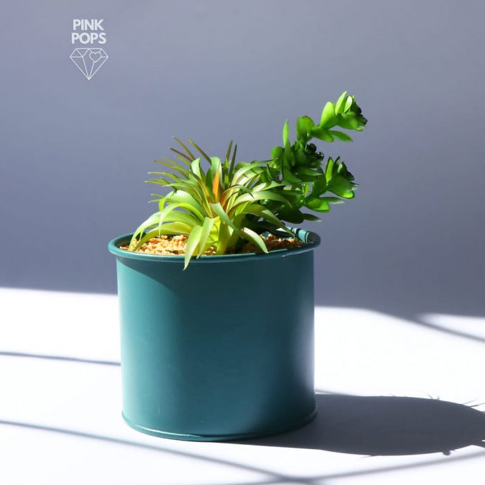 Sea Green Ceramic Faux Plants