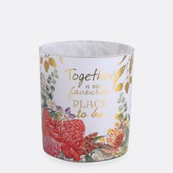 Floral Quoted Scented Candle