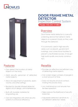 Door frame metal detector