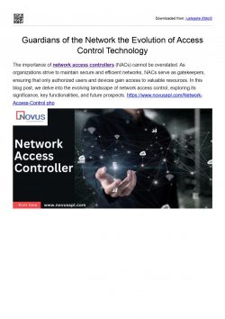 Guardians of the Network the Evolution of Access Control Technology