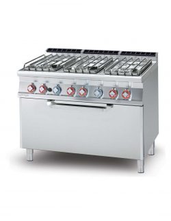 Gas cooker – N. 6 fires – Static gas oven – cm 120 x 70,5 x 90 h