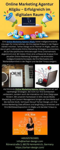 Online Marketing Agentur Allgäu – Erfolgreich im digitalen Raum