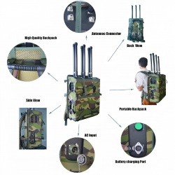 D-P06 Backpack 6-Band Radio Jammer