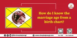 How do I know the marriage age from a birth chart