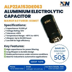 KEMET ALP22A153DE063 Aluminium Electrolytic Capacitor 🔹