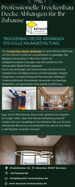 Professionelle Trockenbau Decke Abhängen für Ihr Zuhause