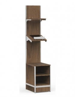 Scale cabinet with 2 shelves