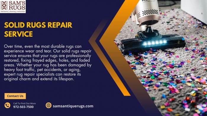 Solid Rugs Repair Service – Restore the Beauty of Your Rugs