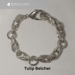 Unisex Solid Tulip Belcher Link Bracelet | Shop Now