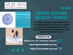 Large Round Beach Towel Circle Rounded Towels| Size 160cm , 180cm