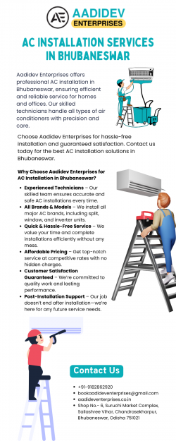 AC Installation Services in Bhubaneswar