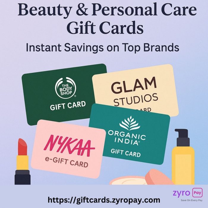 Beauty & Personal Care Gift Cards – Instant Savings on Top Brands