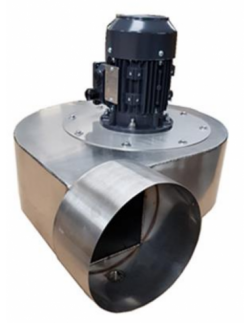 Centrifugal Fan – Motor directly coupled to the impeller – 304 stainless steel welded