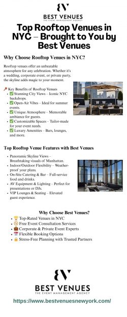 Explore the Top Rooftop Venues in NYC – Best Venues
