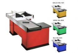 Motorized checkout counter