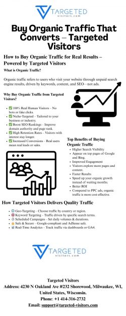 Buy Organic Traffic That Converts – Targeted Visitors