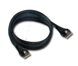 Buy PCIe Gen 4 SlimSAS 8-Lane (SFF-8654 8i) Cable – 1 Meter (16GT/s)