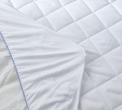 Mattress Pad Regular Full , 53″x79″+11″ With No TPU and Red Stitching , Case of 10