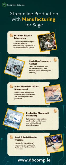 Streamline Production with Manufacturing for Sage