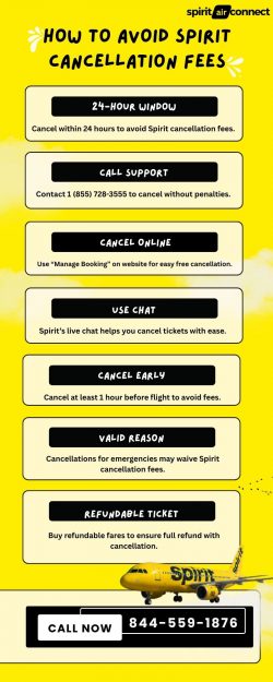 How to avoid Spirit cancellation fees?