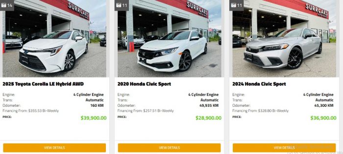 Highly searched used car dealers in Kelowna