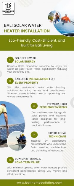 Bali Solar Water Heater Installation Eco Friendly , Cost-Efficient , and built for Bali Living