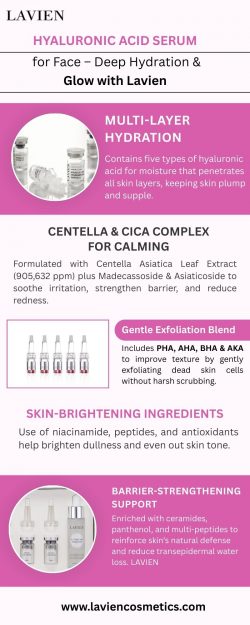 Hyaluronic Acid Serum for Face – Deep Hydration & Glow with Lavien