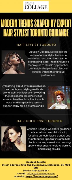 Modern trends shaped by expert hair stylist toronto guidance