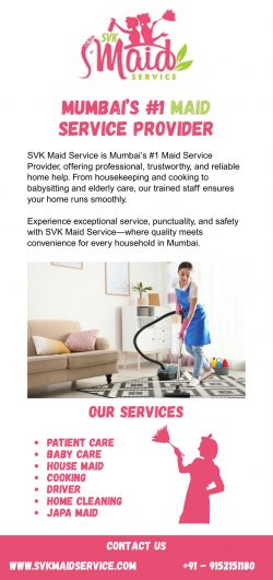 Mumbai’s #1 Maid Service Provider – SVK Maid Service